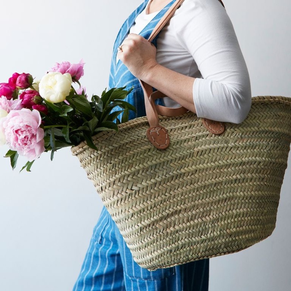 French market straw bag